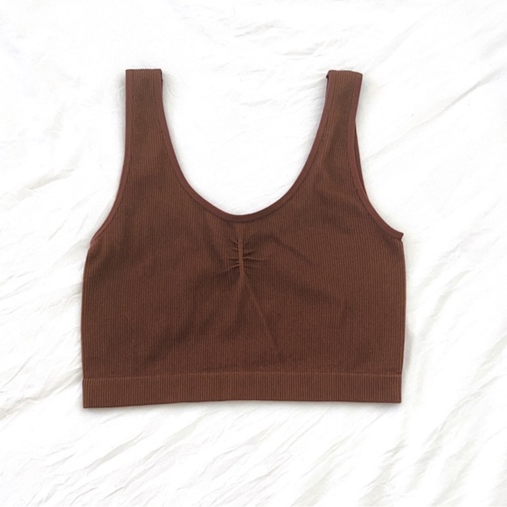 Brown hollister tank top size small
